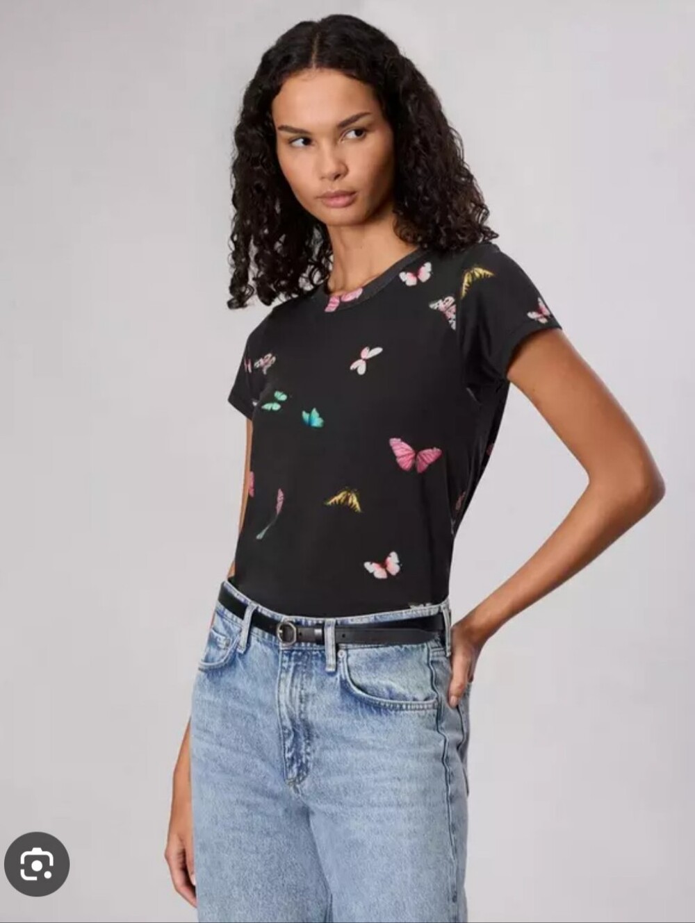 Rag & Bone Ozzy Butterfly Tee Multi Graphic T Shirt